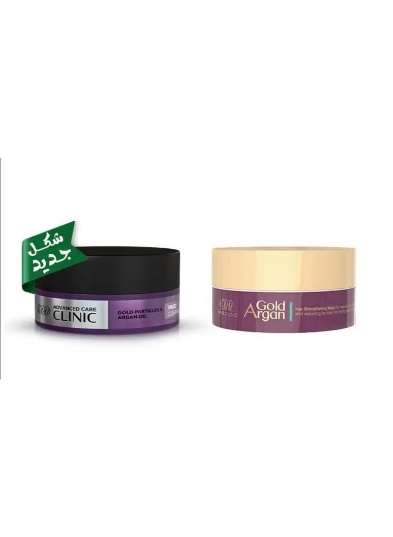 Hair Clinic Strengthening Mask with Gold and Argan Oil 200gm